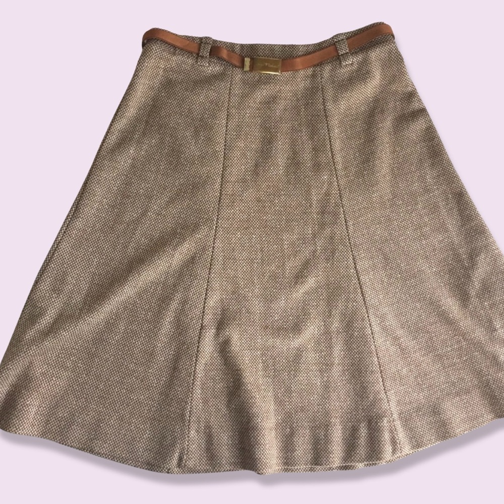 Vintage A-Line Skirt w/Sergio belt